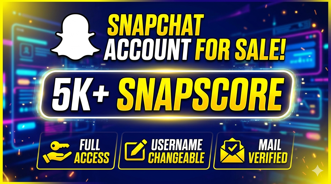 Snapchat Account With 5K Snapscore - Mail Verified