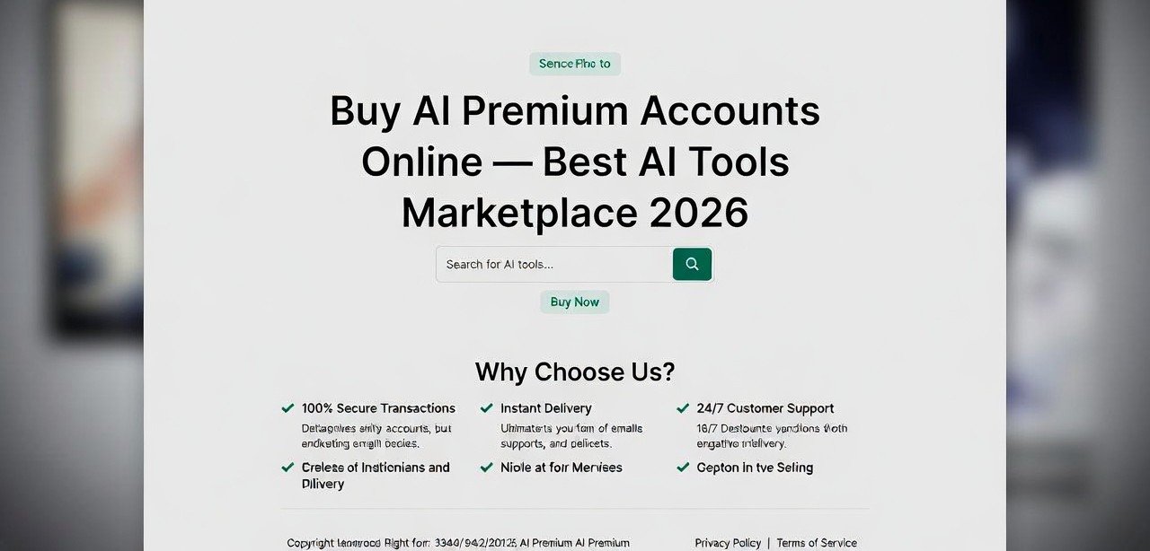 Buy AI Premium Accounts Online — Verified Safe Marketplace 2026