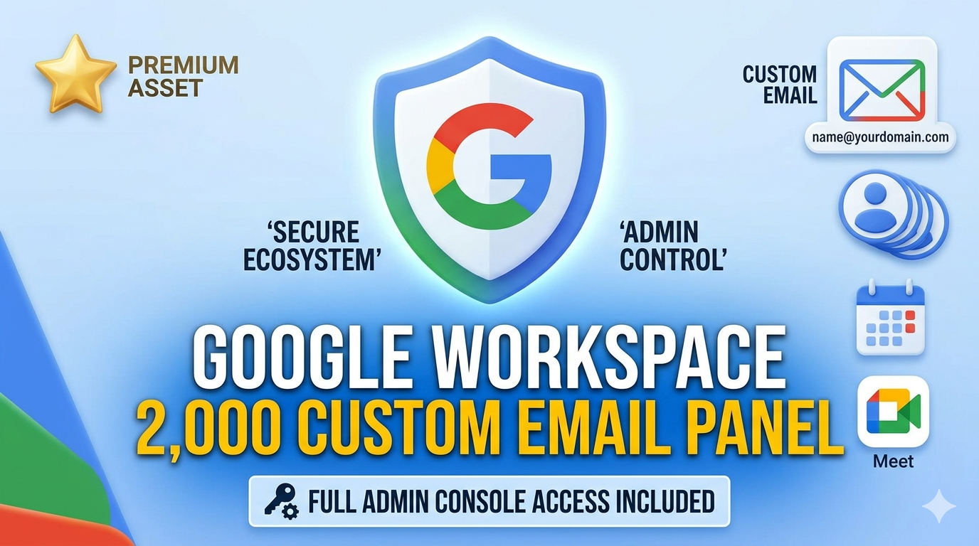 Google Workspace – 2,000 Custom Domain Emails Create Panel Slide 2