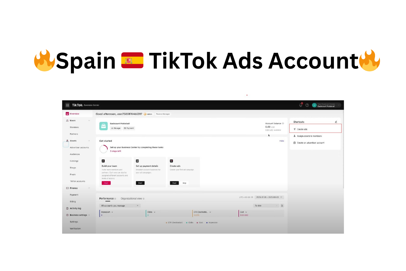 Spain 🇪🇸 TikTok Ads Account | Verified Business Ready | Exclusive Access | Changeable Info