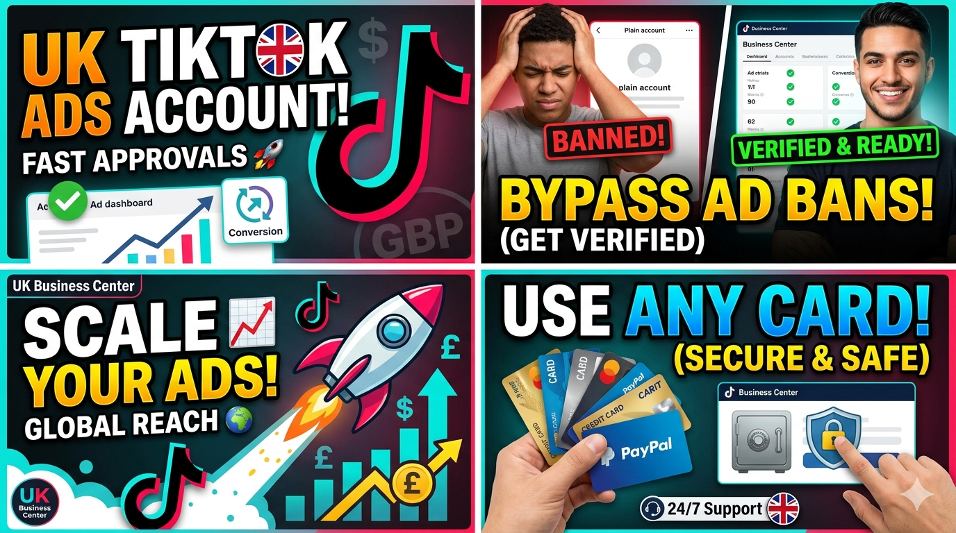 UK TikTok Business Center Account (Verified • Ready for Ads • High Trust)