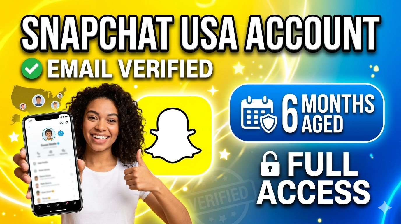 Snapchat USA Account - Email Verified – 6 Months Aged – Full Access