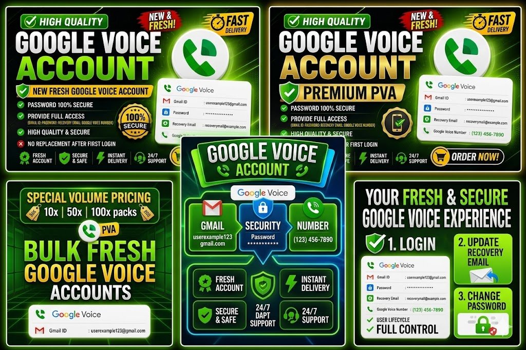 New Google Voice Account – Fresh & Secure | Instant Delivery Slide 2
