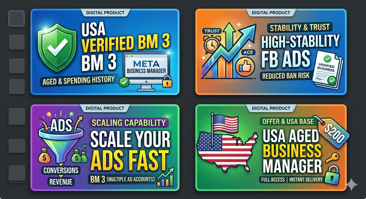 USA Business Aged Verified BM3 with Spending Limit |Facebook Business Manager