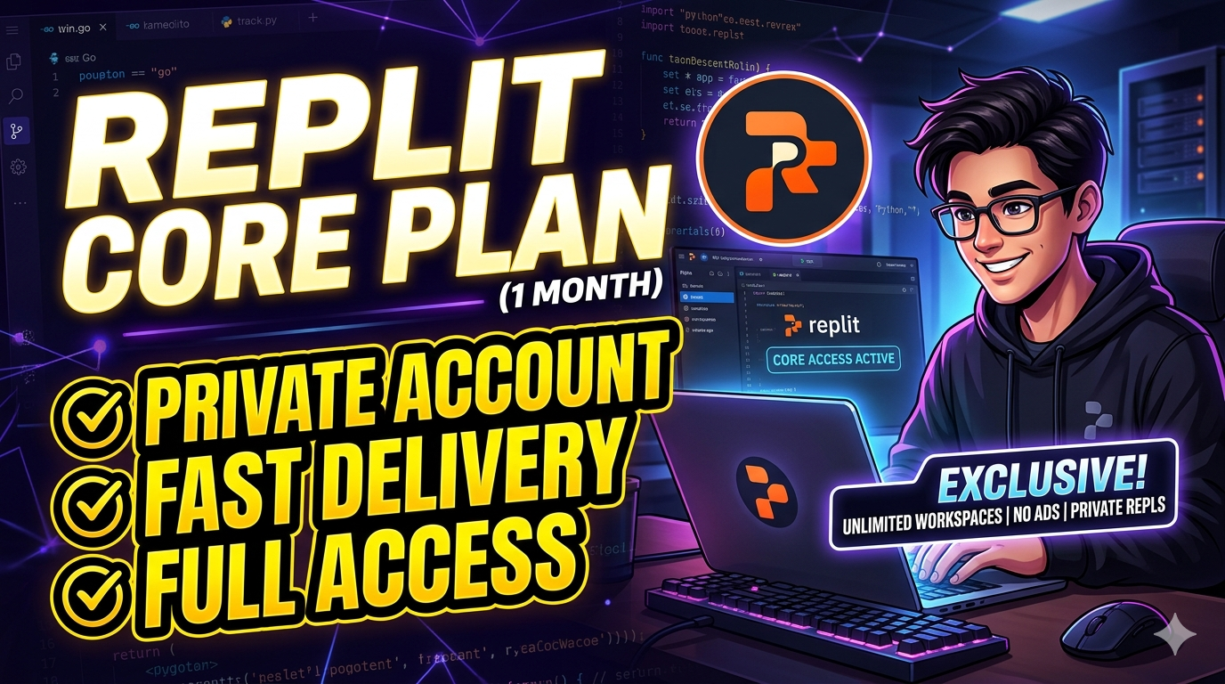 Replit Core Plan (1 Month) - Private Account