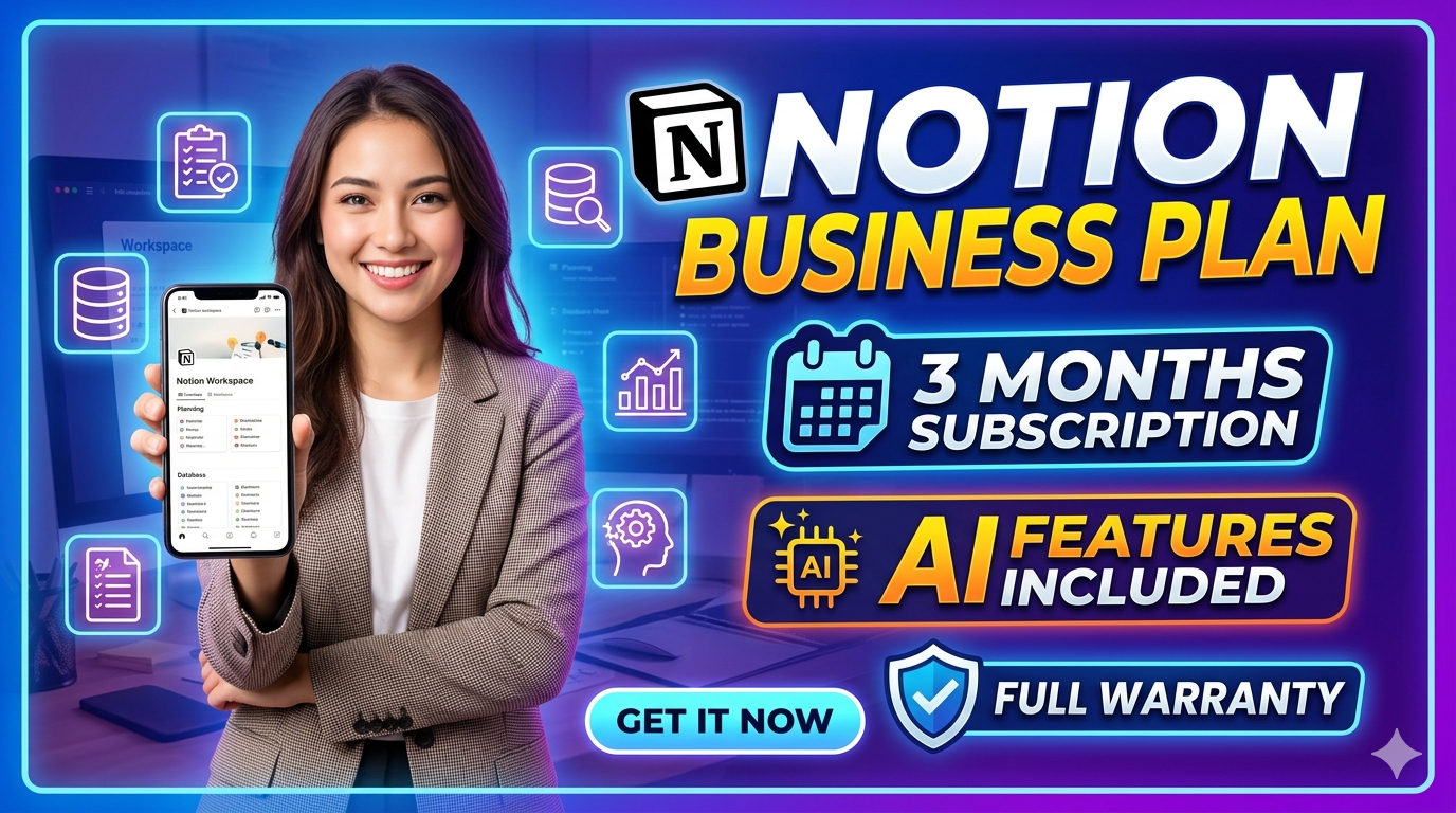 Notion Business Plan – 3 Months – Private Account – Global