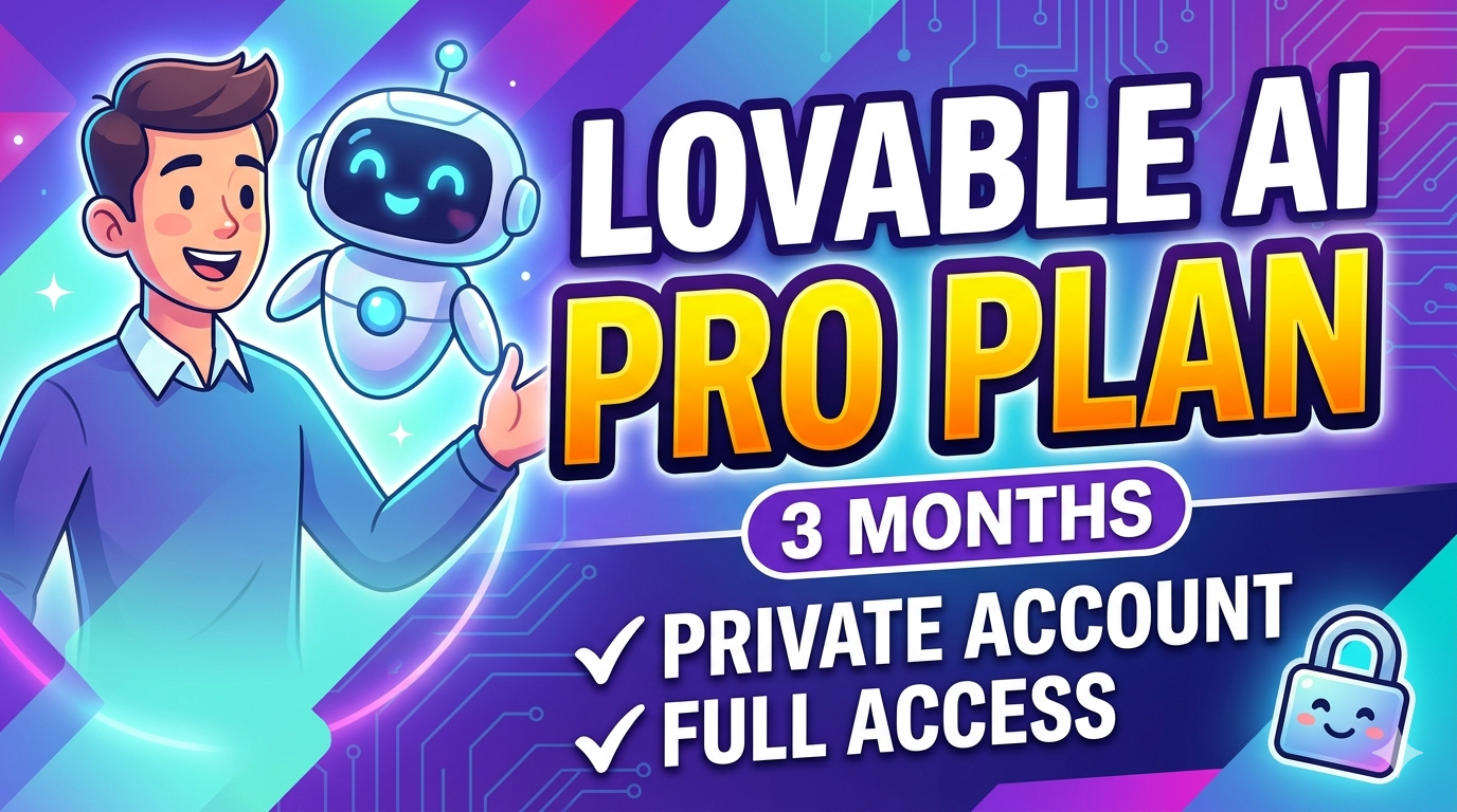 Lovable AI Pro Plan (3 Months) Private Account - Full Access