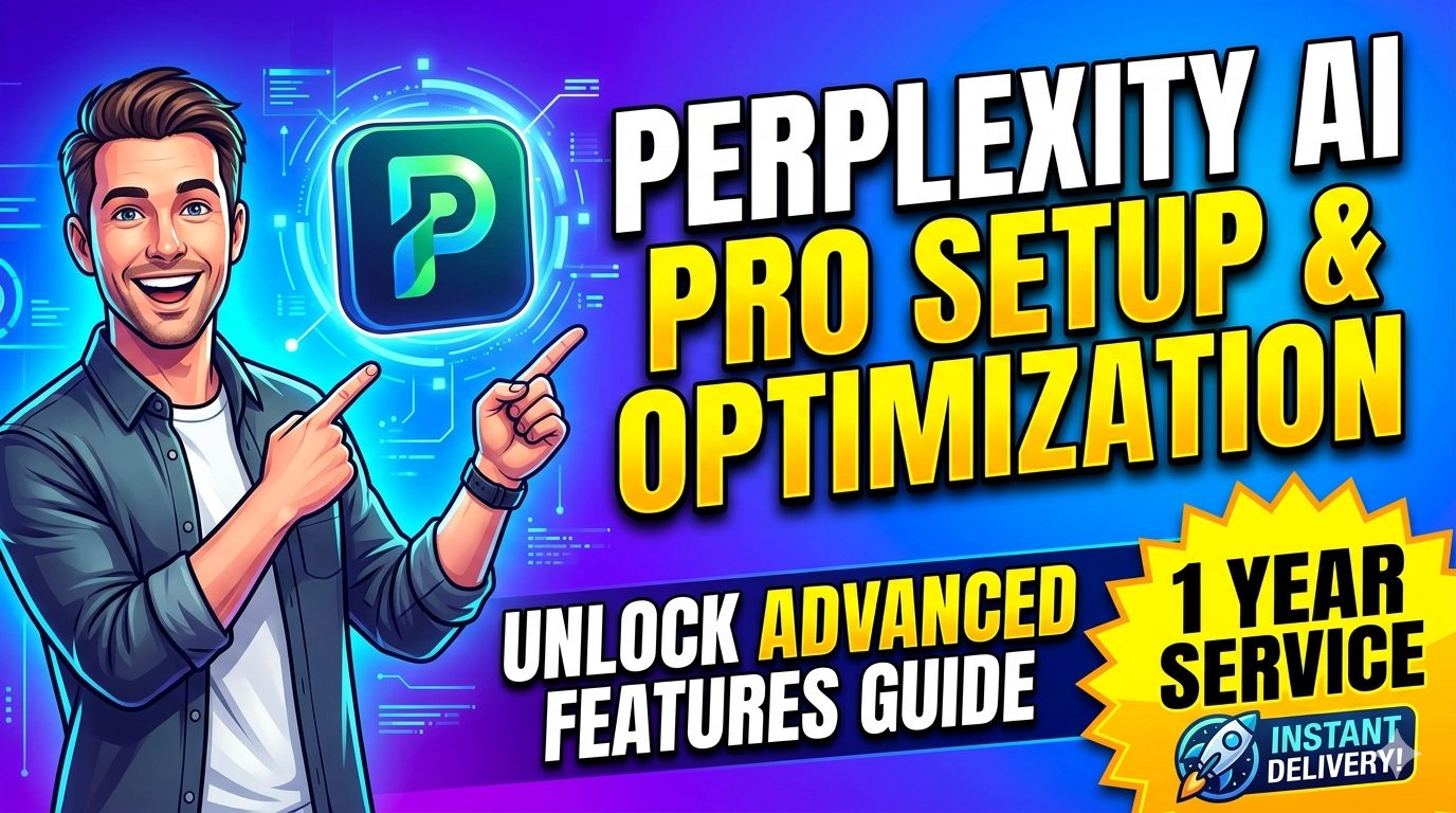 Perplexity AI Pro Setup & Optimization Service (1 Year)