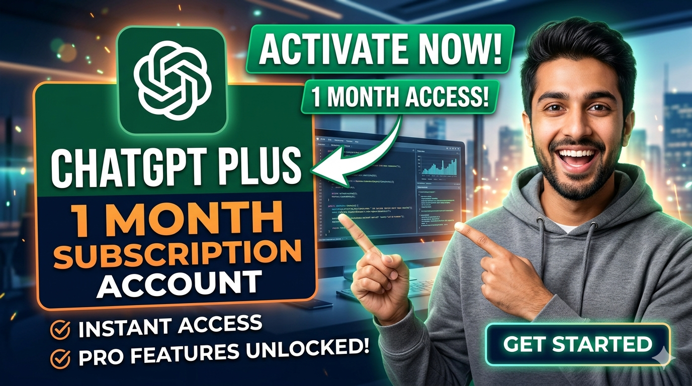 ChatGPT Plus Individual Account - 1 Month Subscription