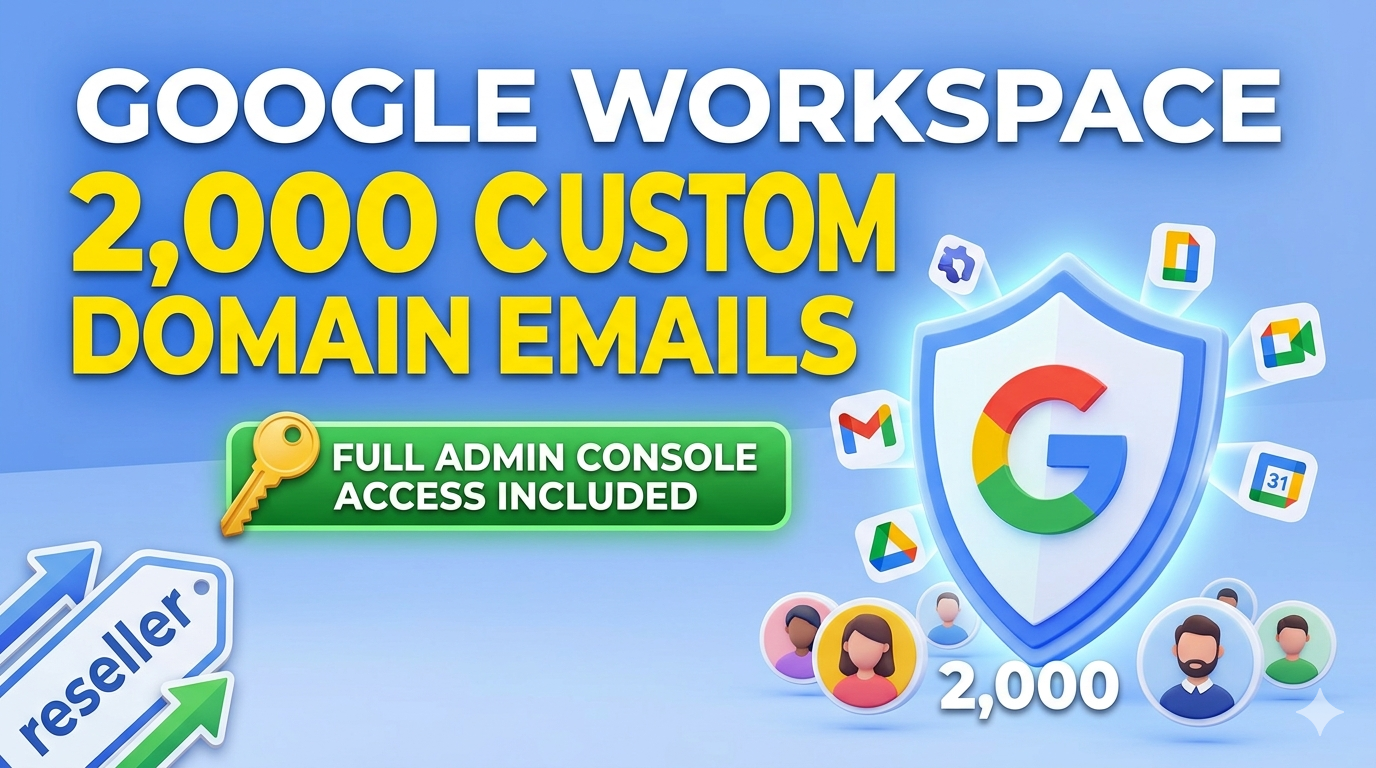 Google Workspace – 2,000 Custom Domain Emails Create Panel Slide 3