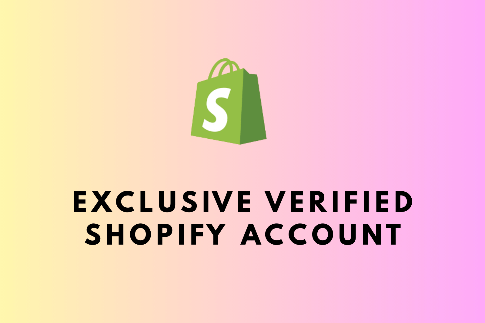 Exclusive Verified Shopify Account | Shopify Payments EUR | ID Provided | Ready for Business