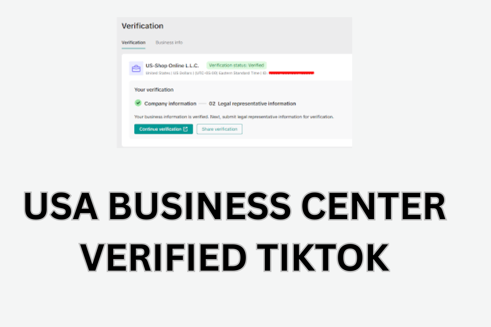 USA Business Center Verified TikTok Ads Account | 3 Ads Manager | Postpaid Billing | VAT Completed | Email Access Slide 1