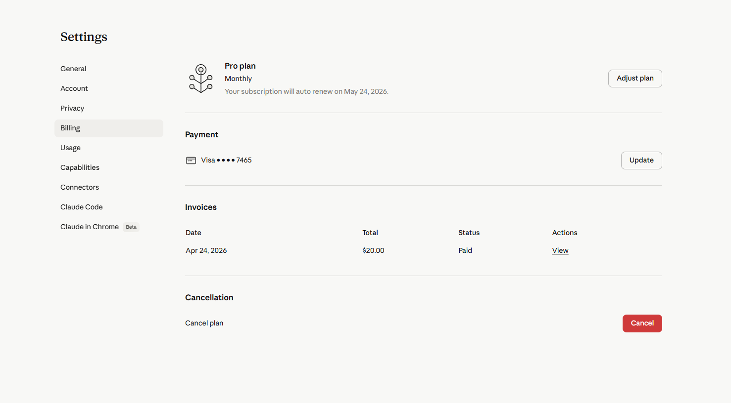 claude pro plan  1 Month Global