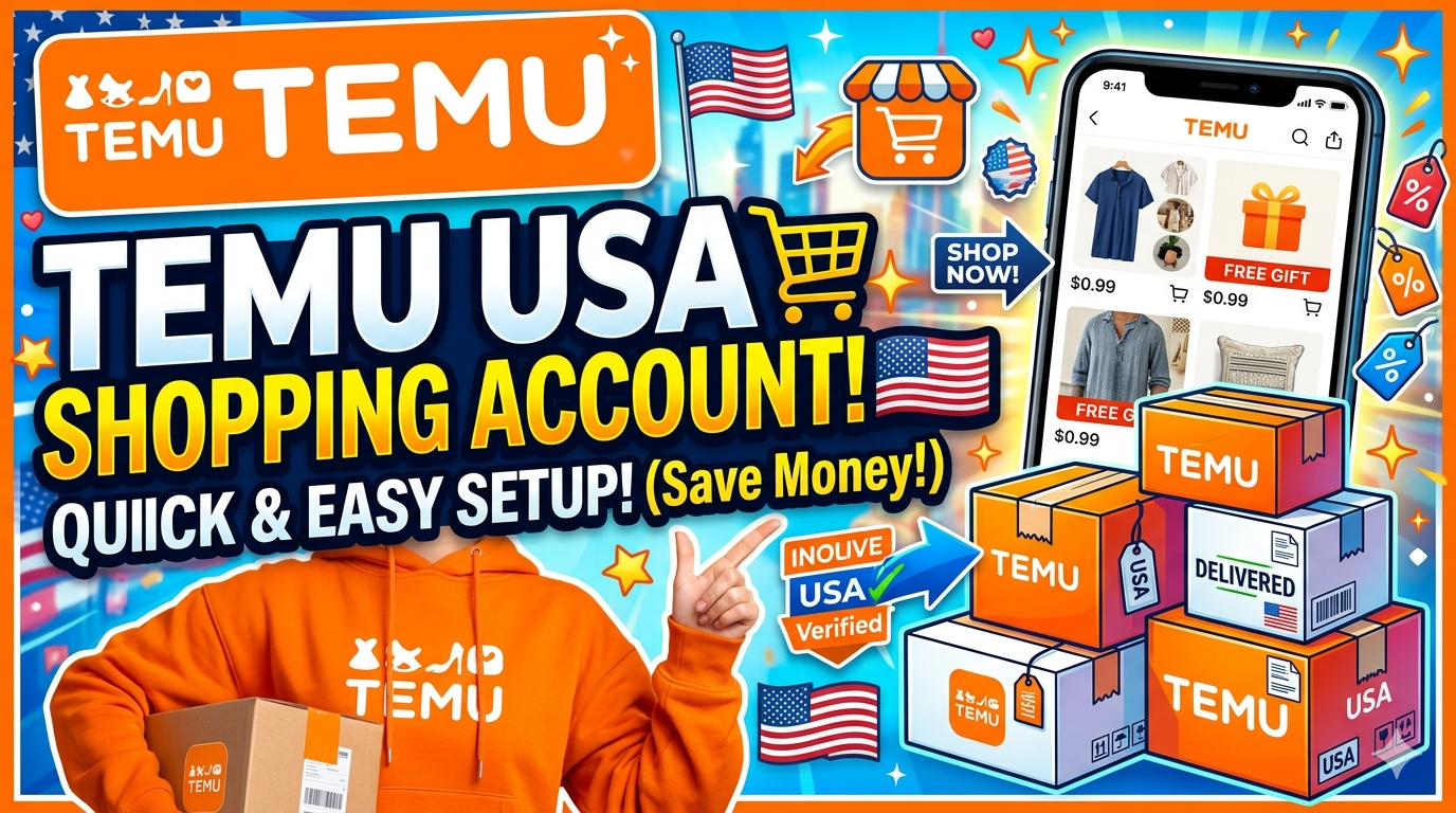TEMU USA Shopping Account 🇺🇸 - Full Access + Email Included - Fast Delivery