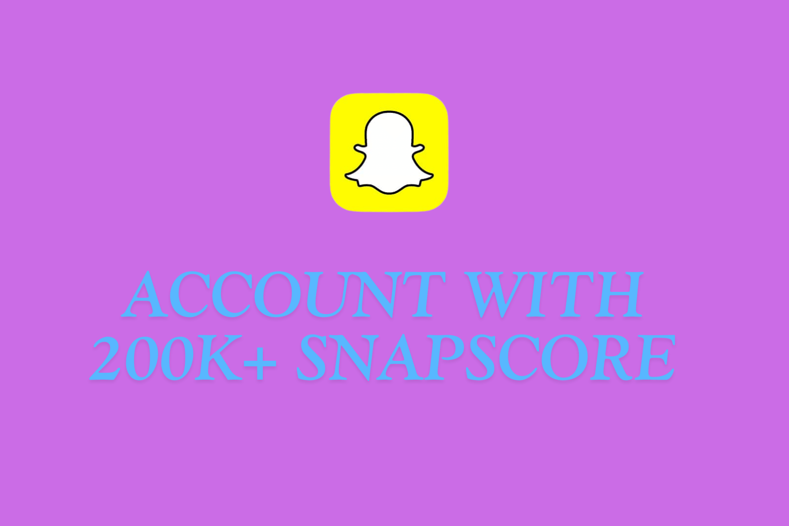 Snapchat Account | 200K Snap Score | Not Botted | Verified Email | Full Access