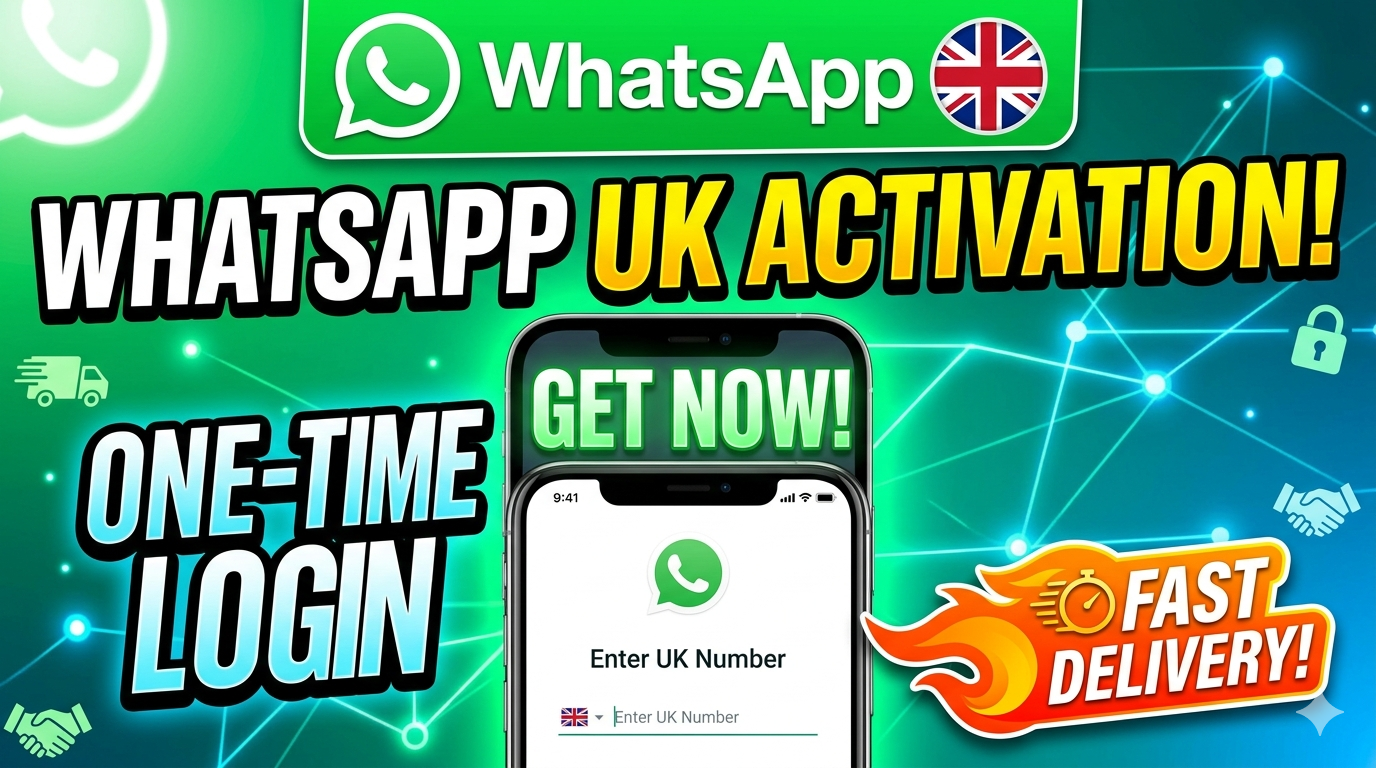 WhatsApp UK Activation Account - One-Time Login