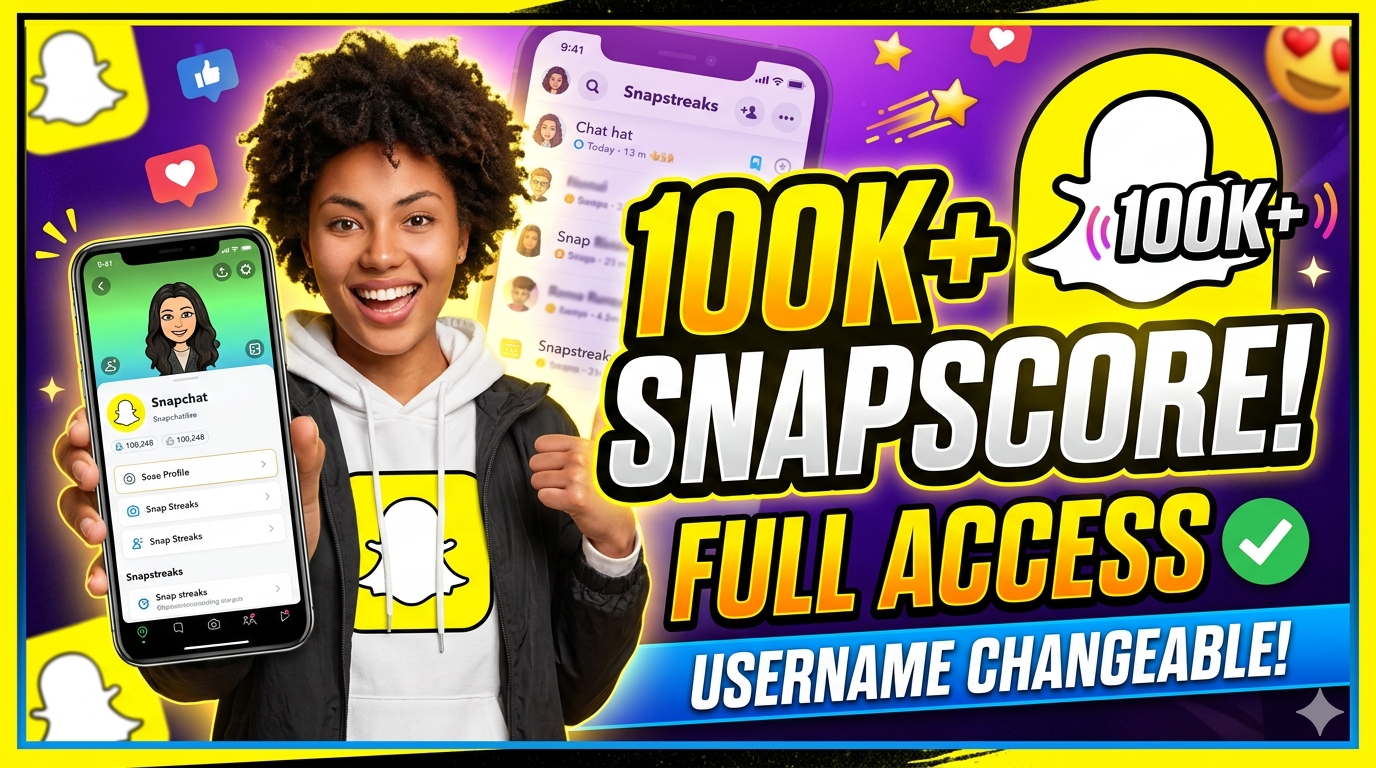 Snapchat Account With 100K+ Snapscore