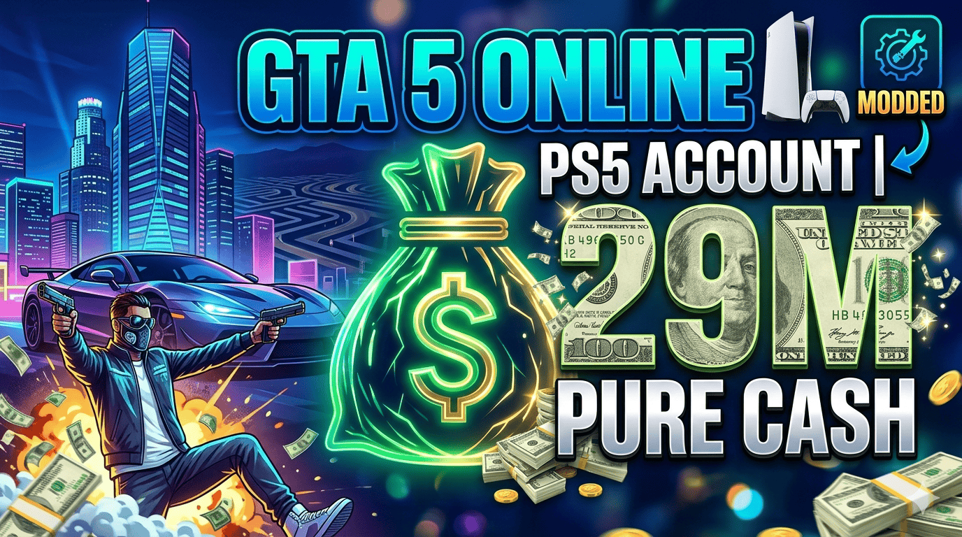 GTA 5 Online PS5 Account - $29M Pure Cash