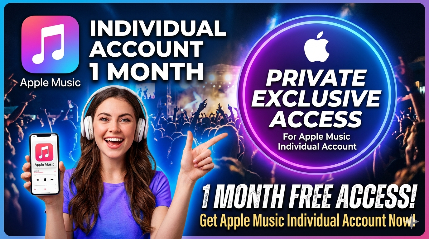Apple Music Individual Account 1 Month Private